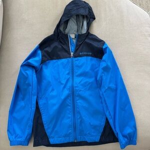 Columbia Two-Tone Blue and Navy Rain Jacket